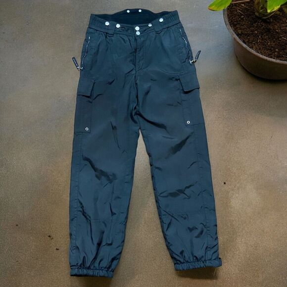 Bogner Ski Snowboard Black Insulated Black Utility Pants Women's Size Large 32 - Picture 1 of 11